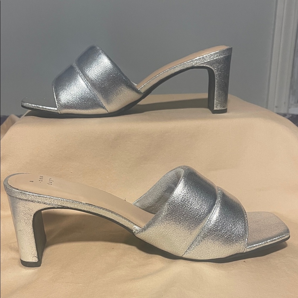 a new day Silver Women's Mules